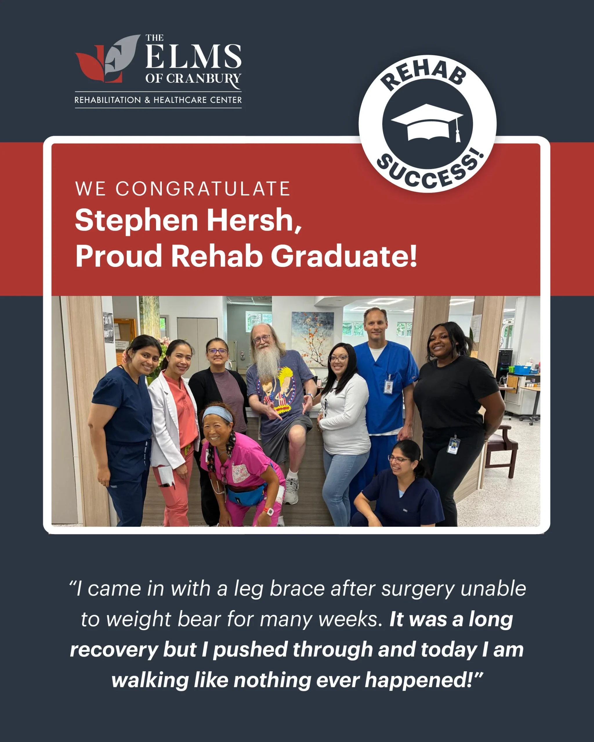 Stephen Hersh: Rehab success story at The Elms of Cranbury, NJ